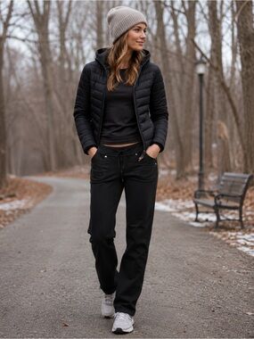 Athleta Fleece Lined Bettona Pant Ski Athleta Womens Bettona Boyfriend Pant S